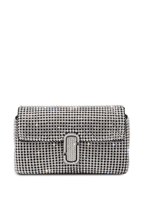 Borsa a spalla con cristalli in argento - donna MARC JACOBS | H912M06RE22991